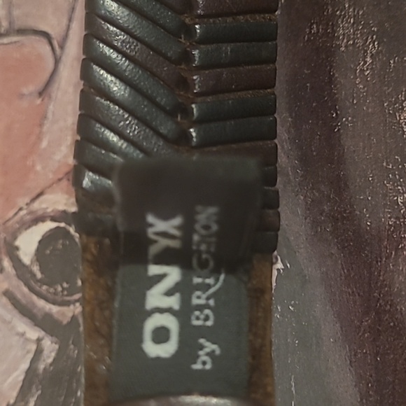 ONYX BY BRIGHTON WOVEN LEATHER GOLF BELT - Picture 4 of 11